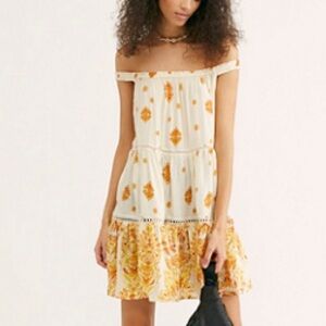 Free People Talk to Me Trapeze Slip Dress